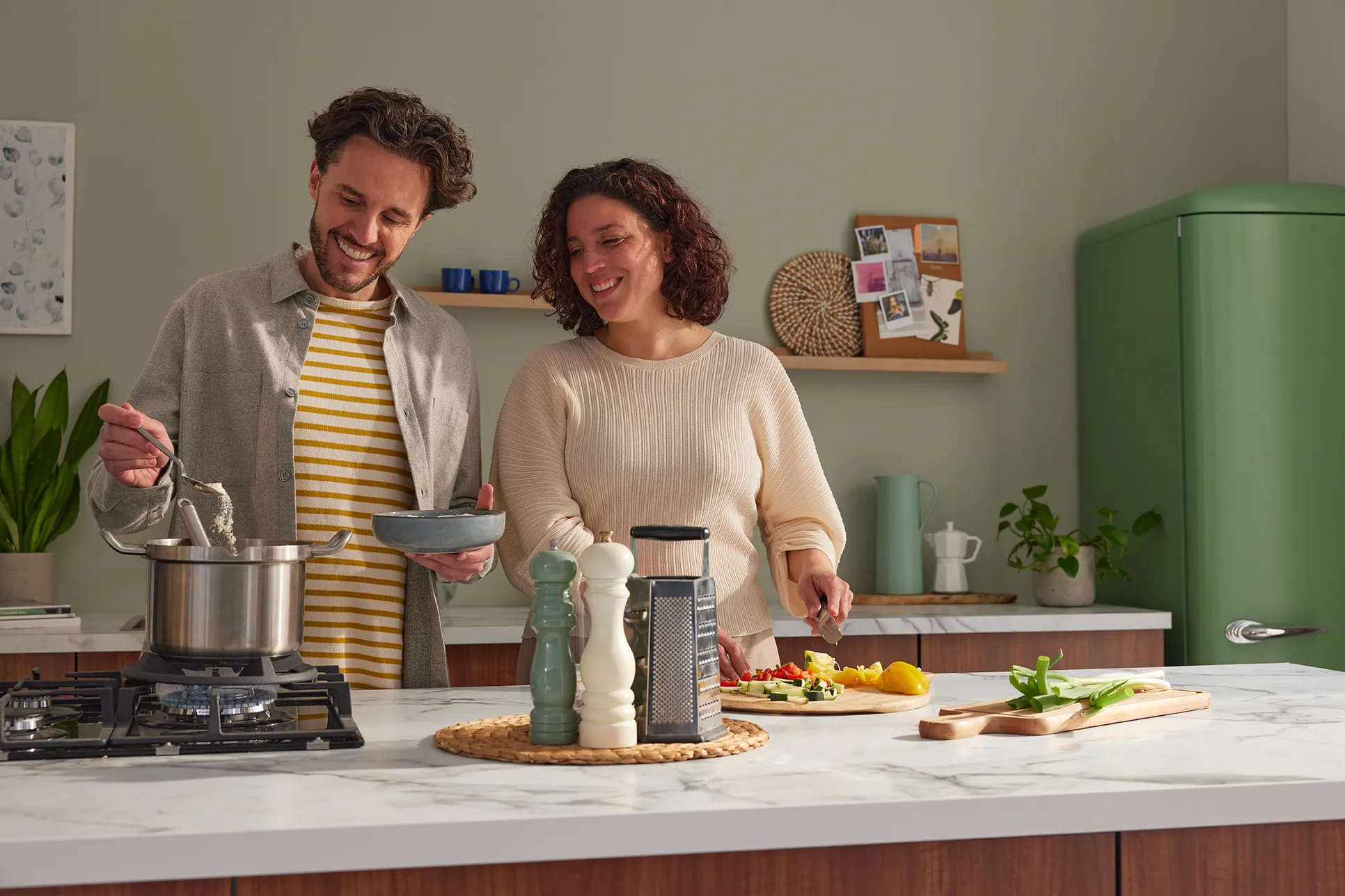 Consumenten man en vrouw 