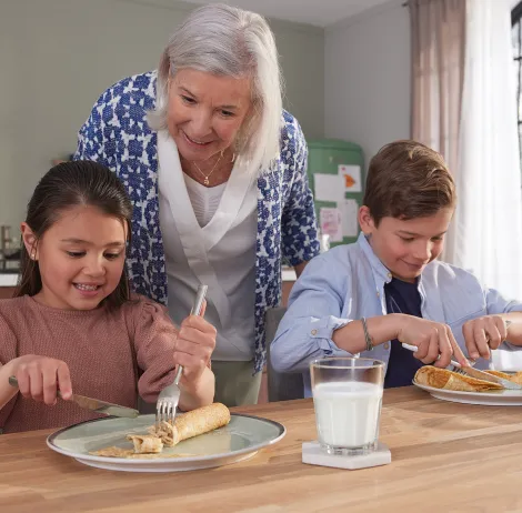 Kinderen en oma